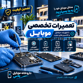 تعمیر تخصصی موبایل در داروخانه موبایل پلاس