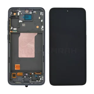 تاچ ال سی دی گوشی سامسونگ SAMSUNG A55 بدون آی سی با فریم گلس بزرگ مشکی